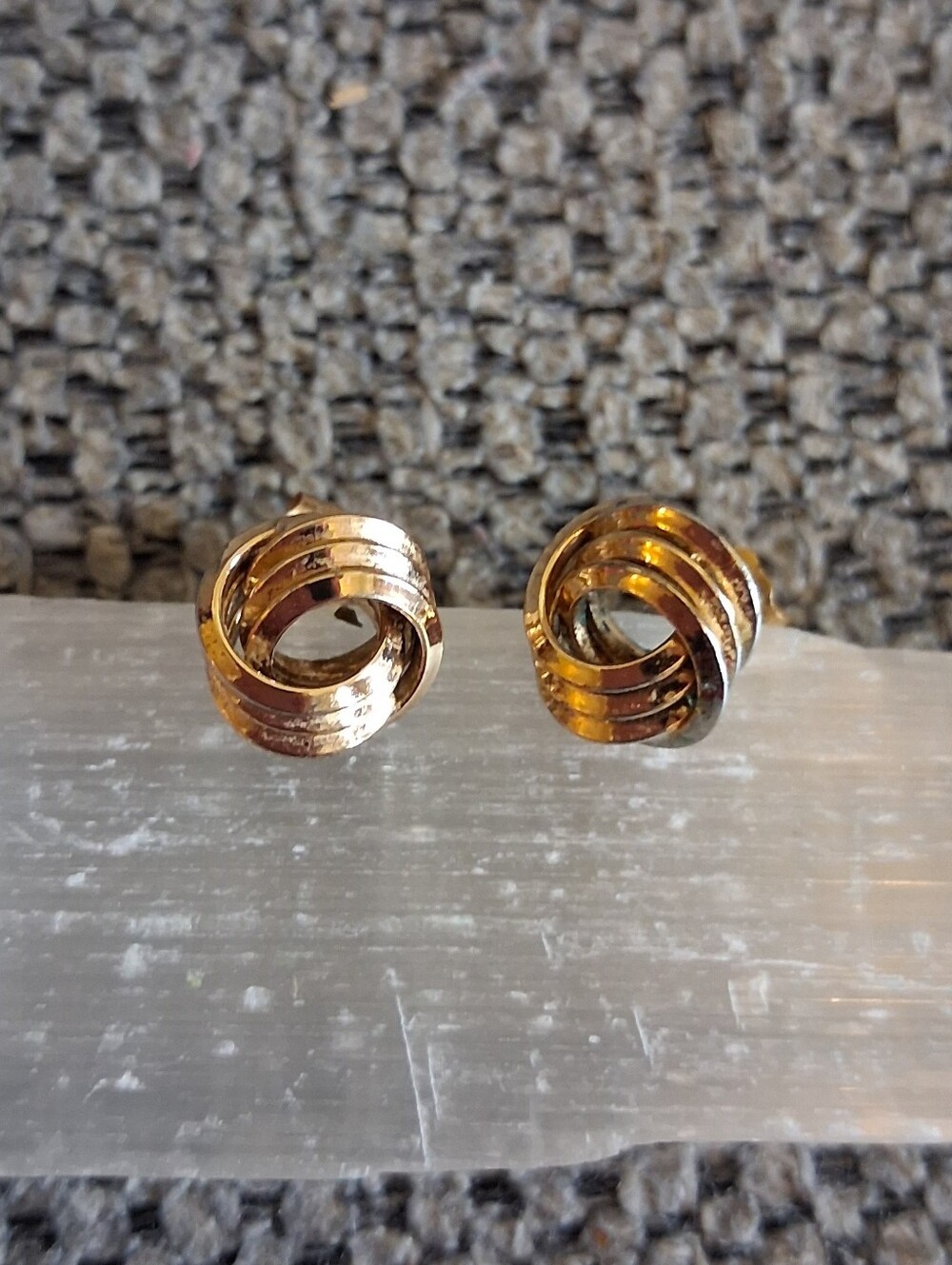 Classic Gold-Tone Knot Stud Earrings - Women Jewelry